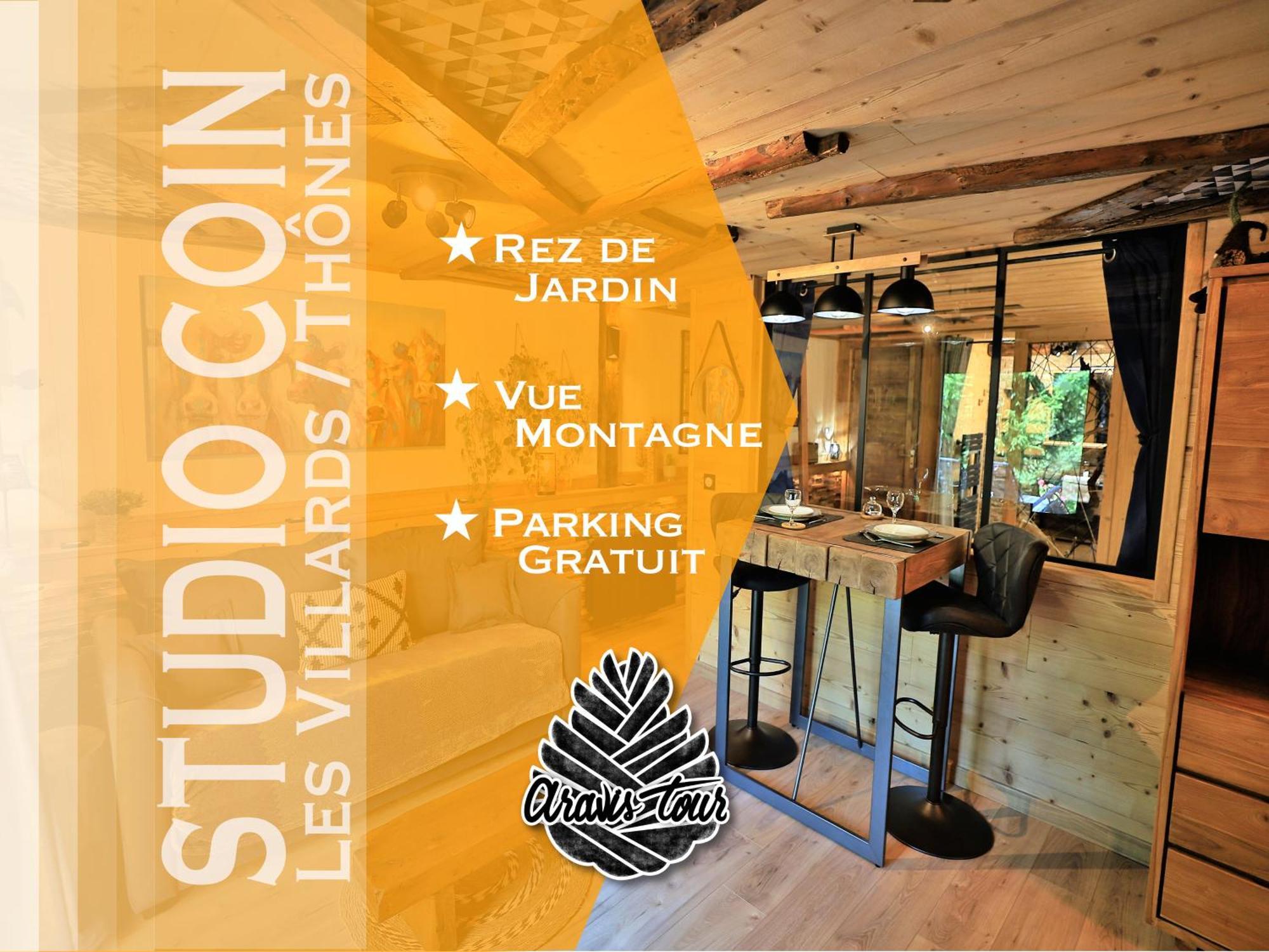 Studio du Coin - Vue montagne, au calme, Terrasse - AravisTour Les Villards-sur-Thônes Esterno foto